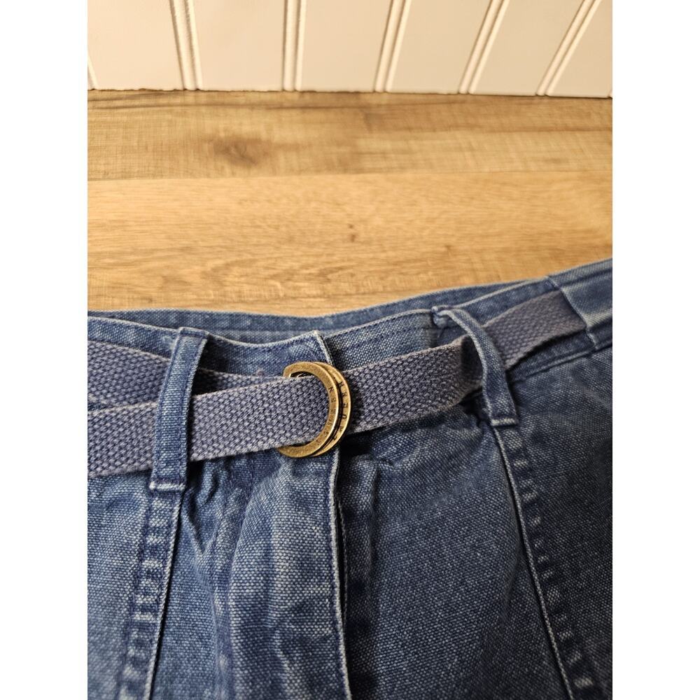 Lauren Ralph Lauren High Waisted Vintage Denim Jean Shorts Size 2P Cargo Preppy - Picture 2 of 8